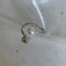 [925純銀]錫箔愛心珍珠戒指YC4660R - 珍珠肌理戒指-白金色, 开口可调节
