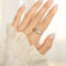 [316L鈦鋼]小眾不規則弧形戒指A458 - A458-钢色戒指, 7号