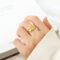[316L鈦鋼]羅馬鐘表設計感戒指A450 - A450-金色戒指, 7号