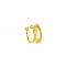 [銅]單隻-滿鉆夾子創意耳骨夾 - 一只黄金色小发夹耳夹, 铜