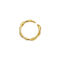 [銅]創意線條纏繞麻花戒指 - 黄金色交织戒指, 开口可调节