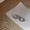 [925銀針]不規則圓形耳扣1811 - 1812银色