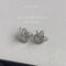 [925銀針]高級感幾何繩結耳環2093 - 2094银色