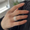 [925純銀]蕾絲寬版鏤空戒指 - 蕾丝戒指-银色, 开口可调节