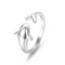 [925純銀]可愛海豚開口戒指YC4687R - 海豚戒指-白金色, #13号【可调节12-14号】