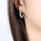 [316L鈦鋼]簡約螺紋水鑽耳環F799 - F799-钢色耳环