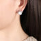 [316L鈦鋼]仿珍珠精致耳環F824 - F824-钢色耳环