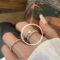 [925純銀]時尚個性繩結開口戒指 - 珍珠戒指-银色, 开口可调节