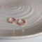 [925銀針]氣質鋯石玫瑰金耳環2216 - 2216玫瑰金耳扣