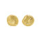 [925純銀]極簡幾何圓形耳釘 - 18K金色, 925银