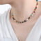 [316L鈦鋼]多彩珍珠項鏈手鏈E479 - P1565-天然石项链-40+7cm