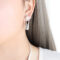 [316L鈦鋼]個性幾何珍珠耳環F858 - F858-钢色耳钉