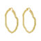 [925純銀]小眾幾何圓圈耳環 - EA753款/18K金色, 925银
