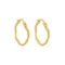 [925純銀]小眾幾何圓圈耳環 - EA754款/18K金色, 925银
