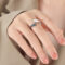 [316L鈦鋼]法式浪漫滴油戒指A095 - A095-灰蓝滴油钢色戒指, 7号开口不可调节