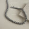 [銅]氣質輕奢小眾珍珠項鏈3042 - 3044灰色十毫米珍珠项链