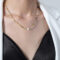 [316L鈦鋼]玻璃米珠珍珠項鏈P1610 - P1610-玻璃米珠项链-41+5cm