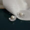 [925銀針]輕奢鑲鋯珍珠耳釘2958 - 2958锆石淡水珍珠