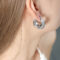 [316L鈦鋼]法式空心月牙形鏤空耳環F594 - F594钢色耳环