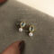 [925銀針]海藍寶鋯石珍珠耳釘3026 - 3026银针锆石小耳钉