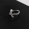 [925純銀]輕奢時尚蛇形戒指YC5296R - 蛇形戒指-白金色, #16号【可调节15-17号】