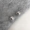 [925銀針]真多麻灰色珍珠耳釘3429 - 3429银针