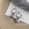 [925銀針]高級感灰色珍珠圓形耳環3307 - 3307耳扣款