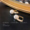 [925銀針]質感珍珠鑲鋯幾何耳環C-899 - C-899锆石耳扣