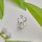 [925純銀]設計四葉草珍珠戒指YC5014R - 珍珠花朵戒指-银色, #14号【可调节13-15号】