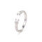 [925純銀]簡約小眾交叉戒指YC4921R - 交叉戒指-银色, #13号【可调节12-14号】