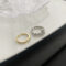 [合金]輕奢鋯石戒指兩件套 - 317#XK 两件套戒指