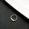 [鈦鋼]天然淡水珍珠圓珠戒指 - 587#XK 钛钢珍珠戒指