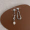 [925銀針]淡水珍珠不對稱耳環3404 - 3404淡水珍珠艺术耳环