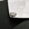 [鈦鋼]氣質雙層鋯石戒指 - JZ-70 钛钢戒指 银色, 6号