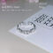 [925純銀]愛心環環相扣戒指 - 环环相扣戒指-银色, #13号【可调节12-14号】