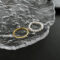 [鈦鋼]輕奢素圈天然珍珠戒指兩件套 - 两件套戒指（XK#35 61）