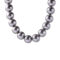 [925純銀]小眾高級灰珍珠項鏈 - 灰色贝珠12mm, 925银