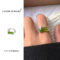[鍍銀]輕奢個性設計戒指 - 1052绿色锆石（7号开）, 开口可调节