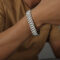 [316L鈦鋼]手表帶設計金屬風手鏈NE020 - NE020-大款钢色手链-20cm宽1.5cm