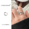 [鍍銀]簡約不對稱個性戒指 - 390不对称（）, 开口可调节
