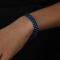 [316L鈦鋼]手表帶設計金屬風手鏈NE020 - NE020-大款蓝色手链-20cm宽1.0cm