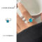 [鍍銀]輕奢個性設計戒指 - 946蓝色锆石（7号开）, 开口可调节