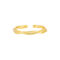 [925純銀]簡約不規則細圈開口戒指 - WJ069-3款18K金色, 开口可调节