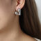 [316L鈦鋼]個性愛心設計感耳環 - F1055-钢色耳环