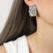 [316L鈦鋼]亮面褶皺紋理耳環 - F1161-钢色耳环
