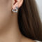 [316L鈦鋼]個性愛心設計感耳環 - F1054-钢色耳环