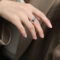 [316L鈦鋼]莫比烏斯環鏤空戒指A003 - A003-钢色戒指, 7号