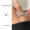 [鍍銀]輕奢個性設計戒指 - 944粉色锆石（6.5号开）, 开口可调节