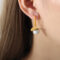[316L鈦鋼]輕奢復古貝珠耳環F1211 - F1211-金色耳环