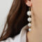 [銅]輕奢珍珠流蘇耳環 - F1313-中款仿珍珠耳环